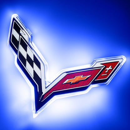 ORACLE Lighting Oracle Corvette C7 Rear Illuminated Emblem - Dual Intensity - Blue