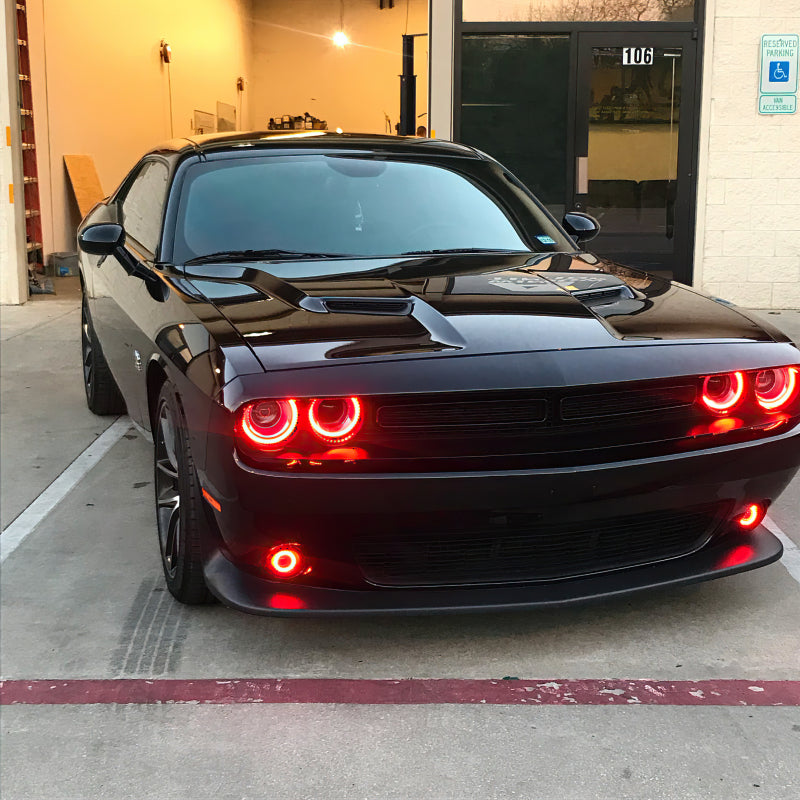 ORACLE Lighting Oracle 15-23 Dodge Challenger LED Headlight Halo Kit - Red