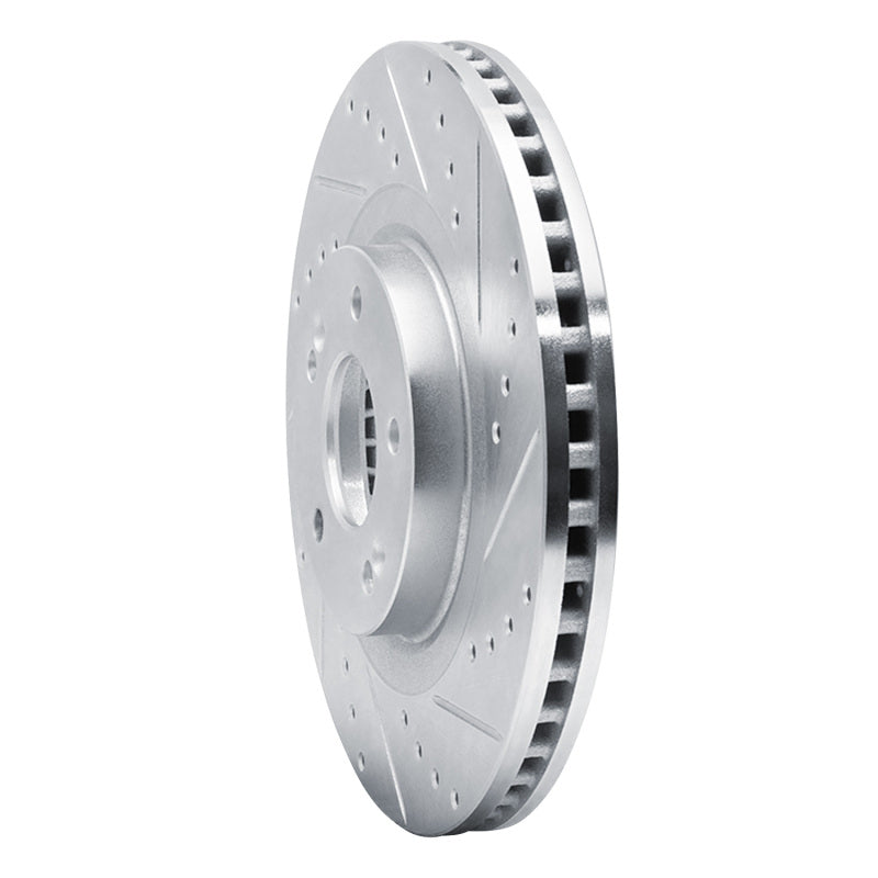 R1 Concepts R1 15-20 Kia SORENTO Front Right Drilled & Slotted Silver Brake Rotor