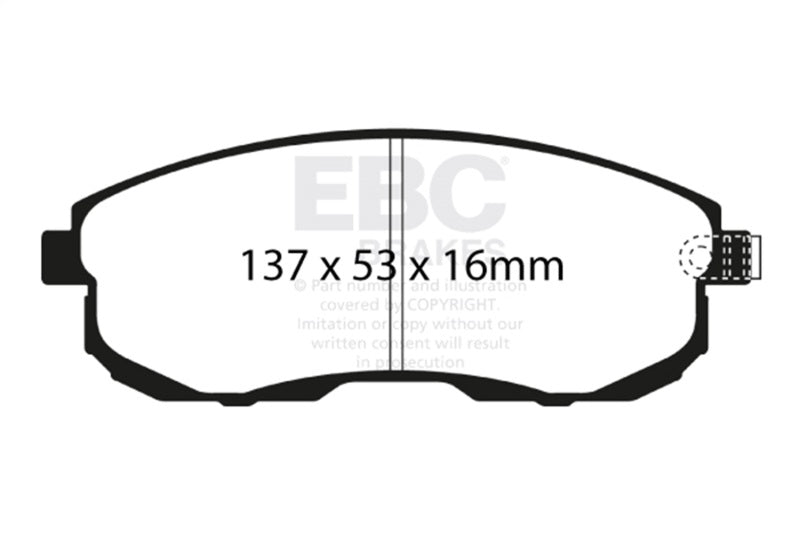 EBC Racing 02-03 Infiniti G20 2.0L RP-X Front Brake Pads