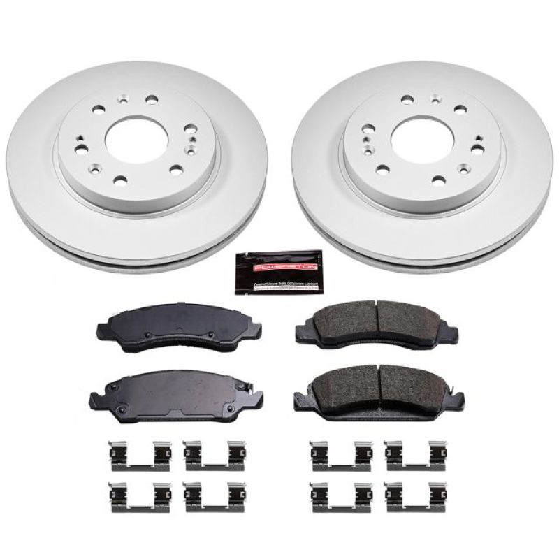 PowerStop Power Stop 08-19 Cadillac Escalade Front Z17 Evolution Geomet Coated Brake Kit