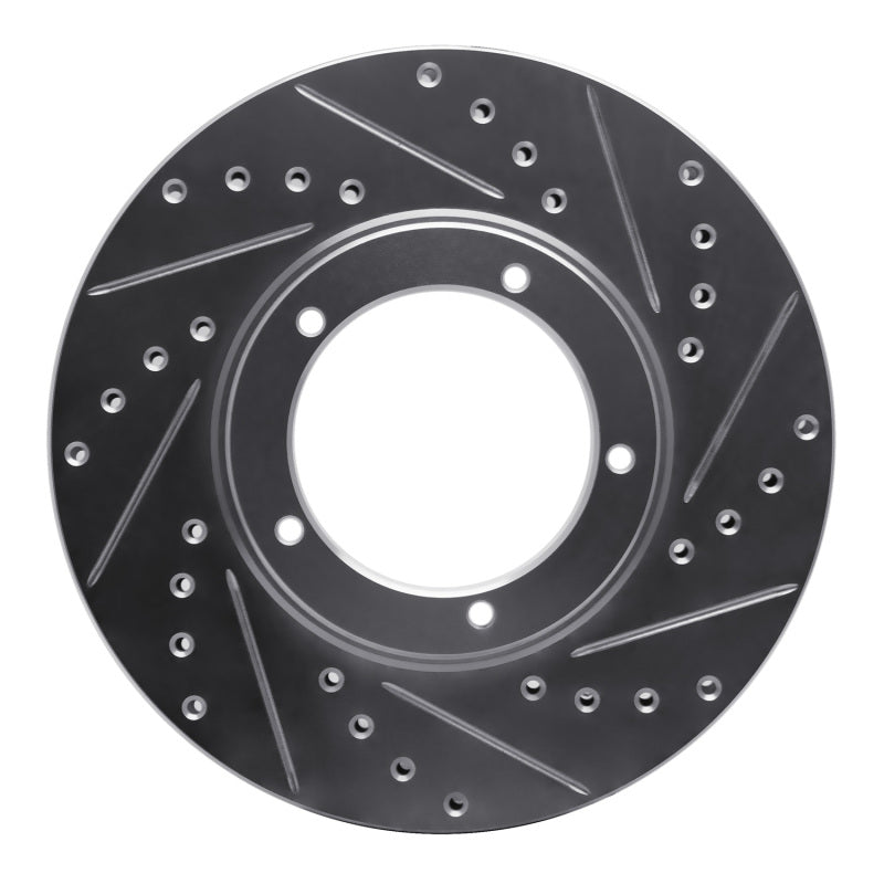 R1 Concepts R1 84-89 Porsche 911 Front Right Drilled & Slotted Silver Brake Rotor