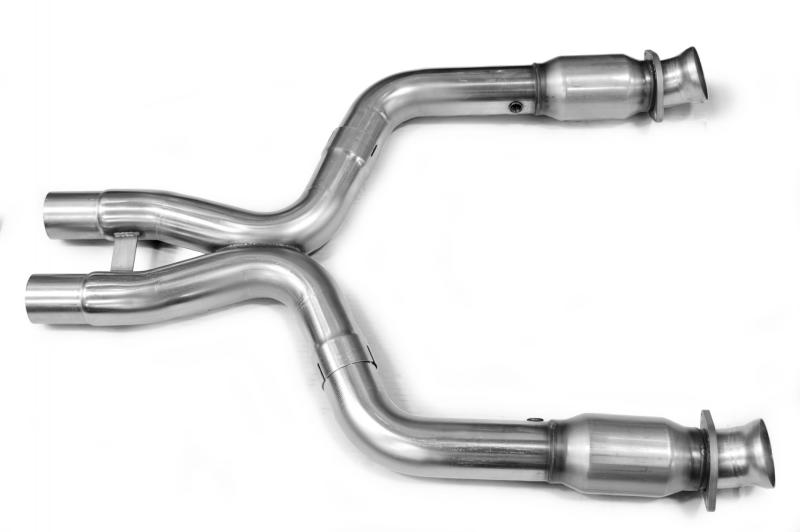 Kooks Headers Kooks 11-14 Ford Mustang GT 5.0L 4V 3in x 2 3/4in OEM Exhaust GREEN Cat X Pipe Kooks HDR Req
