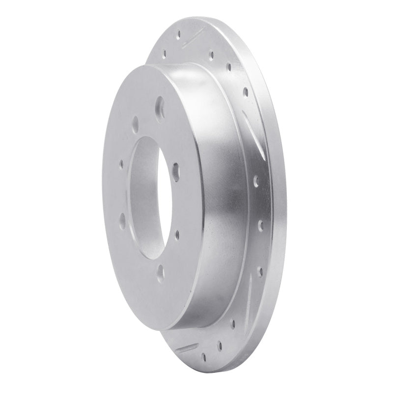 R1 Concepts R1 91-93 Hyundai SONATA Rear Left Drilled & Slotted Silver Brake Rotor
