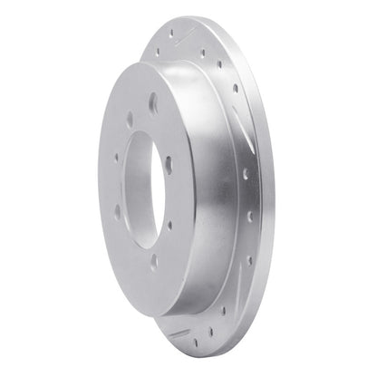 R1 Concepts R1 91-93 Hyundai SONATA Rear Left Drilled & Slotted Silver Brake Rotor