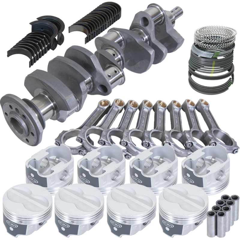 Eagle Chevy 350 3.750in Crank 5.700in I-Beam Rods -10cc 4.040in Pistons Rotating Assembly