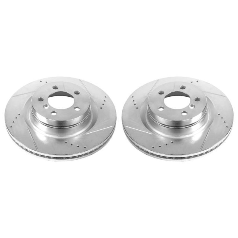 PowerStop Power Stop 06-09 Land Rover Range Rover Front Evolution Drilled & Slotted Rotors - Pair