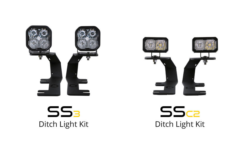 Diode Dynamics 14-19 Silverado/Sierra SS3 LED Ditch Light Kit - Pro White Combo