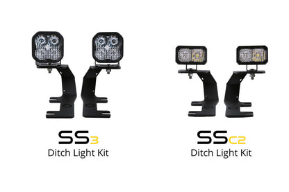 Diode Dynamics 14-19 Silverado/Sierra SS3 LED Ditch Light Kit - Pro White Combo
