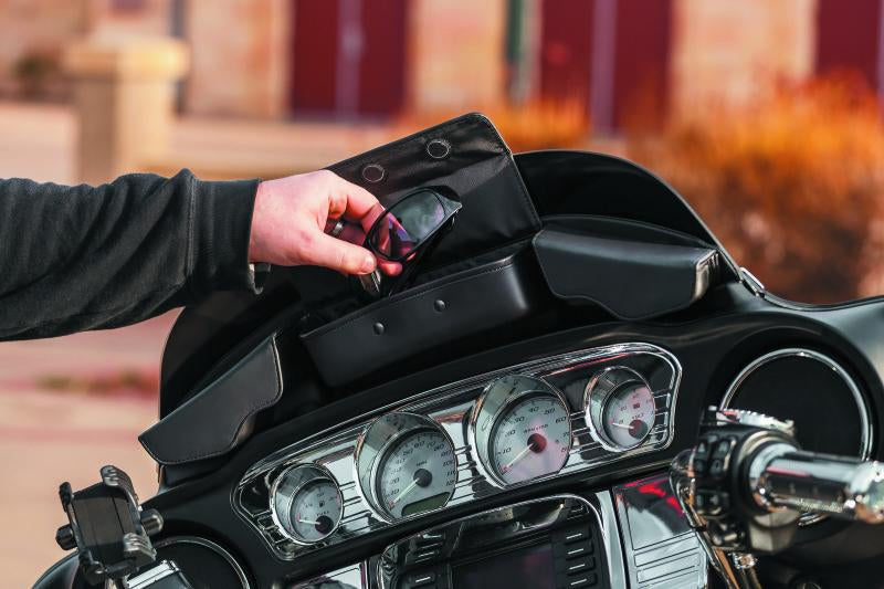Kuryakyn Batwing Fairing Pouch Bag 14 and Up Black