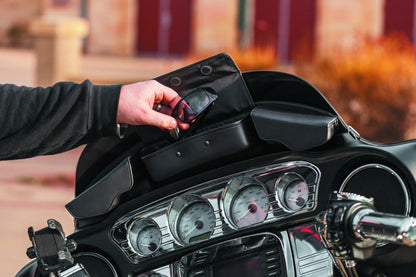 Kuryakyn Batwing Fairing Pouch Bag 14 and Up Black