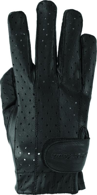 Kuryakyn Leather By River Road Tucson Leather Perforated Gloves Black Womens - XL
