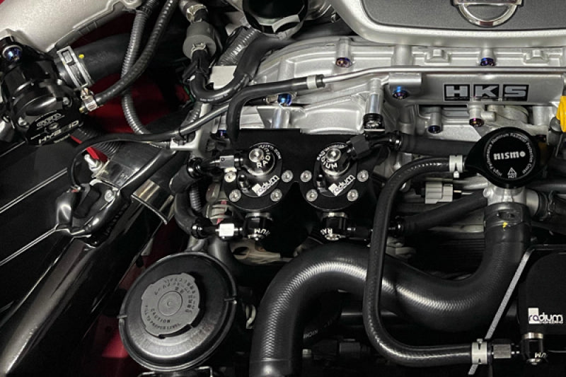 Radium Engineering Nissan R35 GT-R Dual Catch Can Kit CCV Fluid Lock