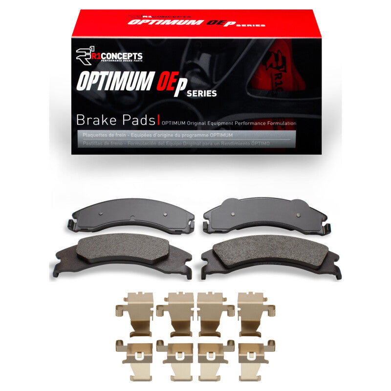 R1 Concepts R1 08-25 Ford E-350 Super Duty Rear Optimum OE Pads & Hardware Kit
