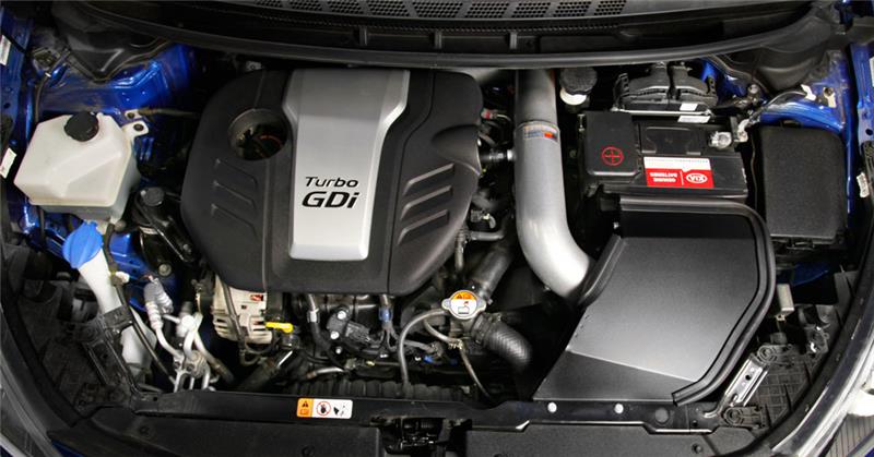 K&N Engineering K&N 14-16 Kia Forte Coup L4-1.6L F/I Silver Typhoon Short Ram Intake
