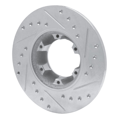 R1 Concepts R1 71-83 Renault Lecar Front Left Rear Left Drilled & Slotted Silver Brake Rotor