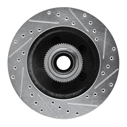 R1 Concepts R1 1992-2002 Chevrolet C1500 Front Left Drilled & Slotted Silver Brake Rotor