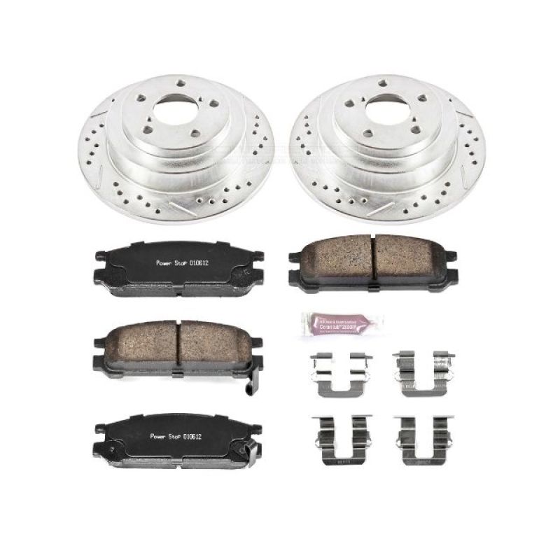 PowerStop Power Stop 93-96 Subaru Impreza Rear Z23 Evolution Sport Brake Kit