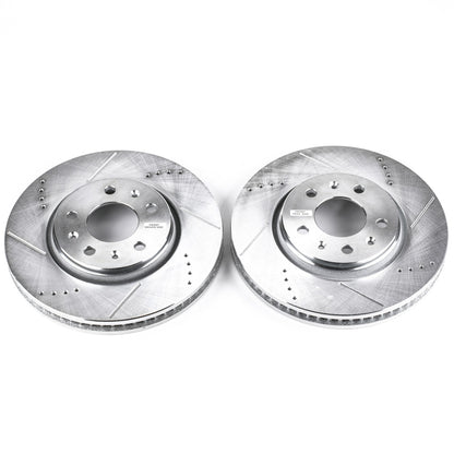 PowerStop Power Stop 03-05 Cadillac CTS Front Evolution Drilled & Slotted Rotors - Pair