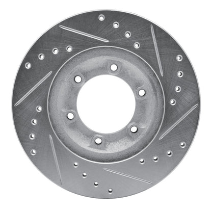 R1 Concepts R1 84-87 Isuzu TROOPER Front Left Drilled & Slotted Silver Brake Rotor