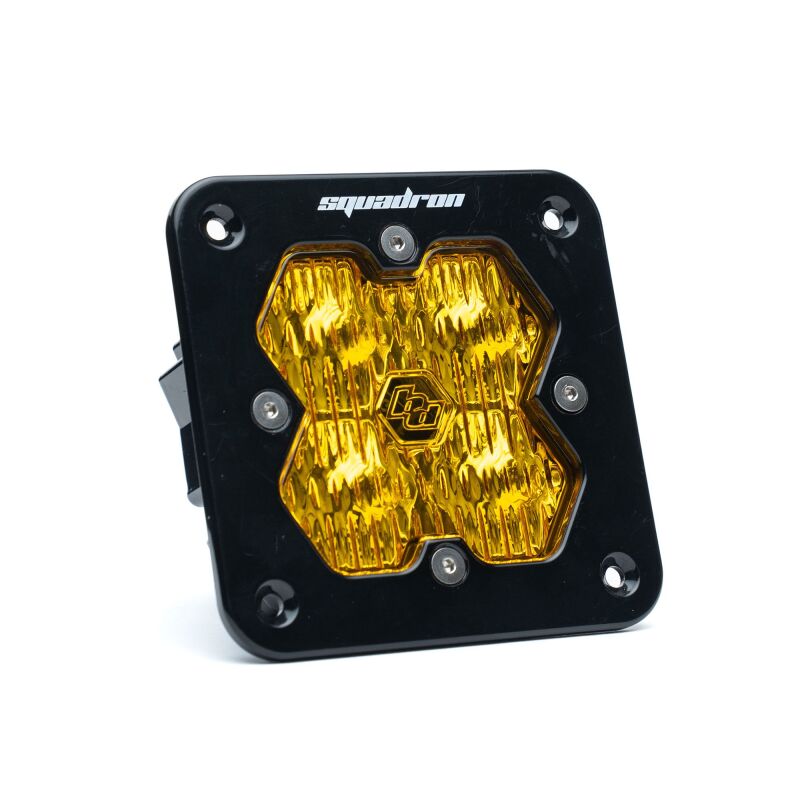 Baja Designs Squadron 2.0 Sport LED Wide Cornering Flush Mount (Single Light) - Baja Amber