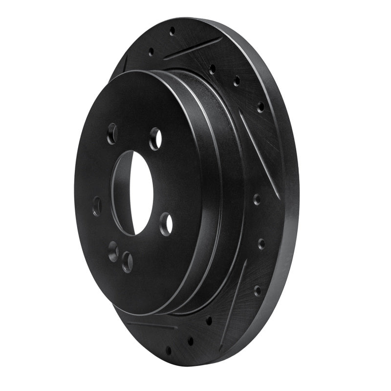 R1 Concepts R1 98-05 Mercedes-Benz ML320 Rear Left Drilled & Slotted Black Brake Rotor