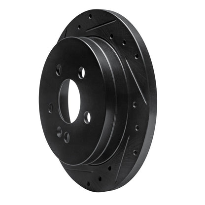R1 Concepts R1 98-05 Mercedes-Benz ML320 Rear Left Drilled & Slotted Black Brake Rotor