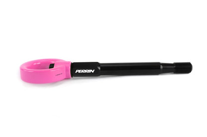 Perrin Performance PERRIN 08-14 Subaru WRX/STI (Sedan) / 20-25 Outback All Models Tow Hook Kit (Rear) - Hyper Pink