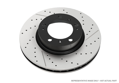 DBA 12-15 Mercedes-Benz C63 AMG Black Series OE Drilled & Slotted Rear Rotor