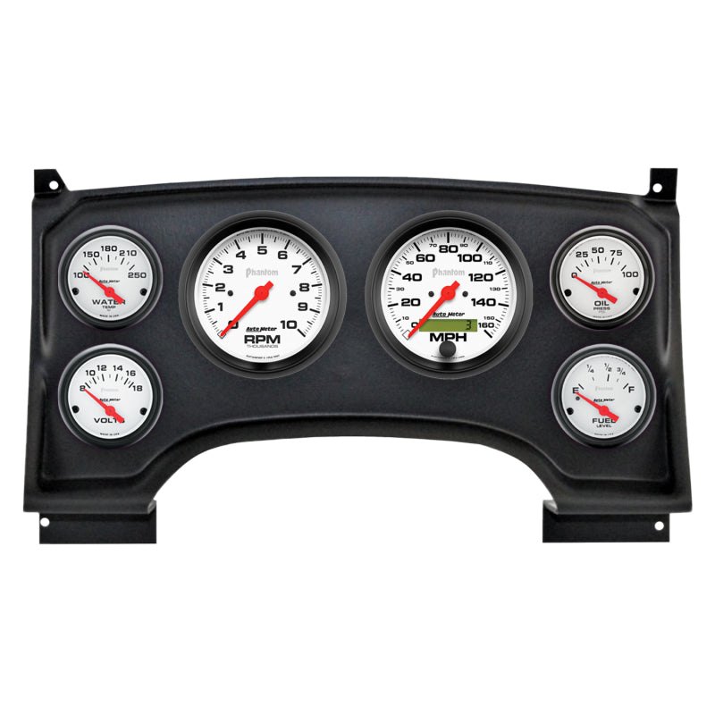 Autometer Phantom Direct Fit Dash Kit 94-97 Chevy S10 Truck (2 x 3-3/8in. / 4 x 2-1/16in.)