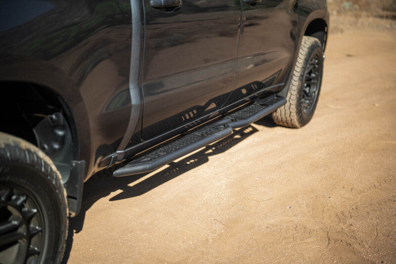 DV8 Offroad 19-24 GMC Sierra 1500 Crew Cab OE Plus Side Steps - Black Steel