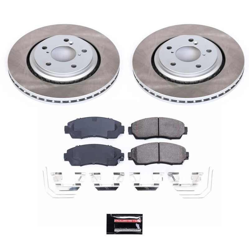 PowerStop Power Stop 19-22 Honda Passport Front Semi-Coated Rotor Kit