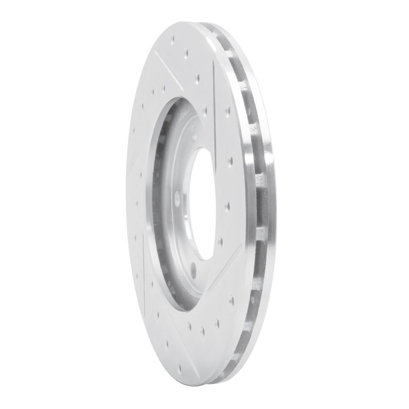 R1 Concepts R1 79-83 Toyota Pickup Front Left Drilled & Slotted Silver Brake Rotor