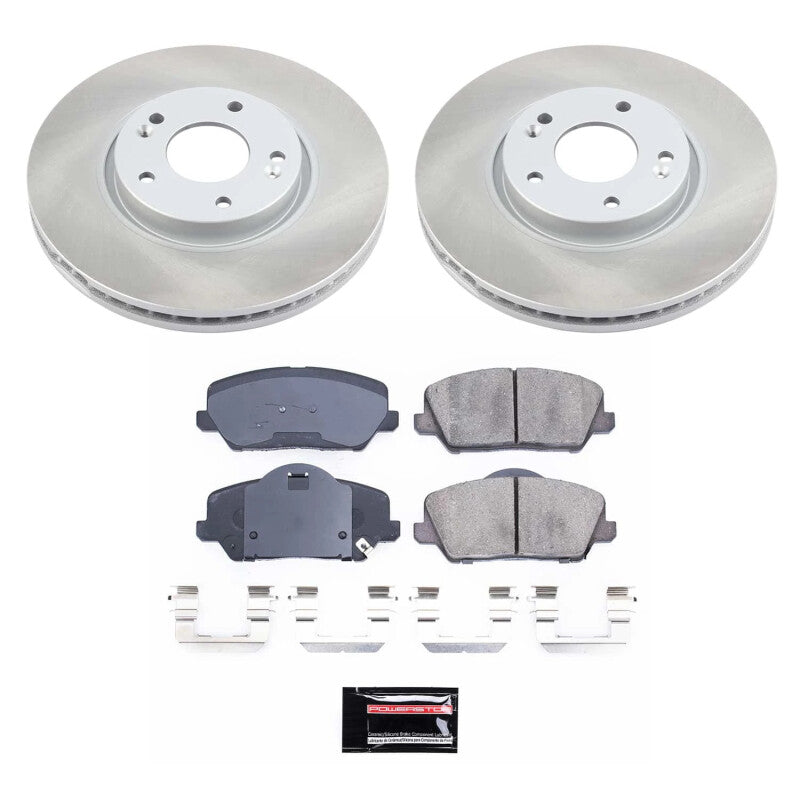 PowerStop Power Stop 14-16 Kia Forte5 Front Semi-Coated Rotor Kit