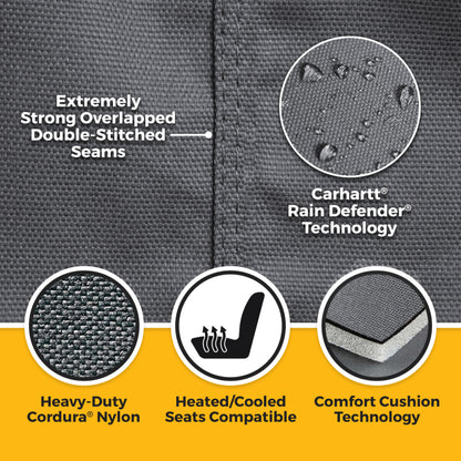 Covercraft 24-26 Toyota Tacoma Carhartt Super Dux PrecisionFit Custom 2nd Row Seat Covers - Gravel