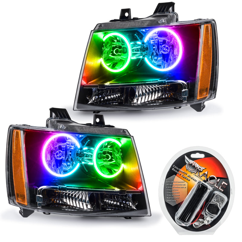 ORACLE Lighting Oracle 07-13 Chevrolet Avalanche Pre-Assembled SMD Headlights - ColorSHIFT