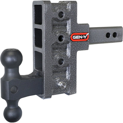 GEN-Y Hitch Gen-Y Mega Duty 2in Shank 5in Offset Drop 2K TW 16K Hitch w/GH-051 Dual-Ball