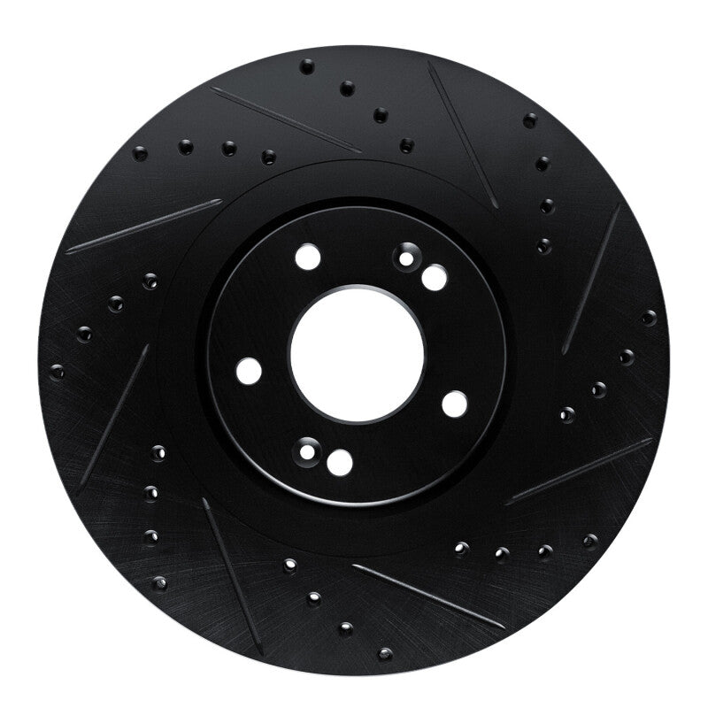 R1 Concepts R1 20-25 Hyundai Palisade Front Right Drilled & Slotted Black Brake Rotor