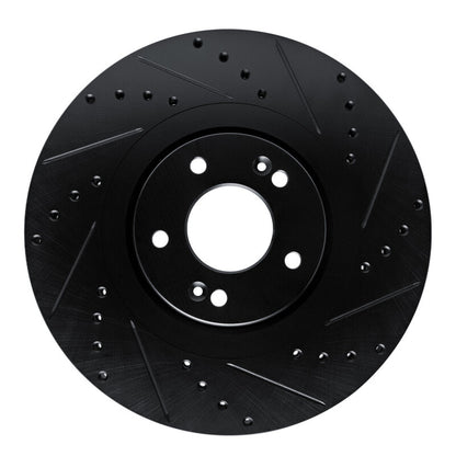 R1 Concepts R1 20-25 Hyundai Palisade Front Right Drilled & Slotted Black Brake Rotor