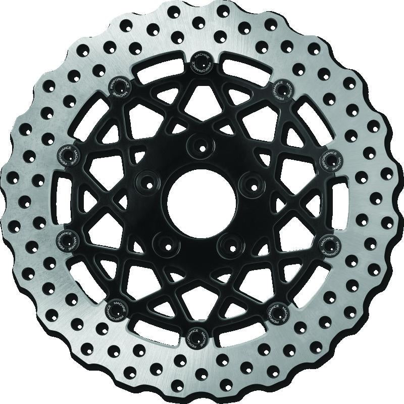 Performance Machine Disc/Carr Speedstar 11.5in x .20 FF No O/S Rr - Black Ano
