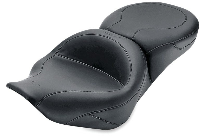 Mustang Motorcycle Mustang 97-07 Harley Road King, 06-07 Street Glide, 00-05 Eagle Std Touring Pass Seat - Black