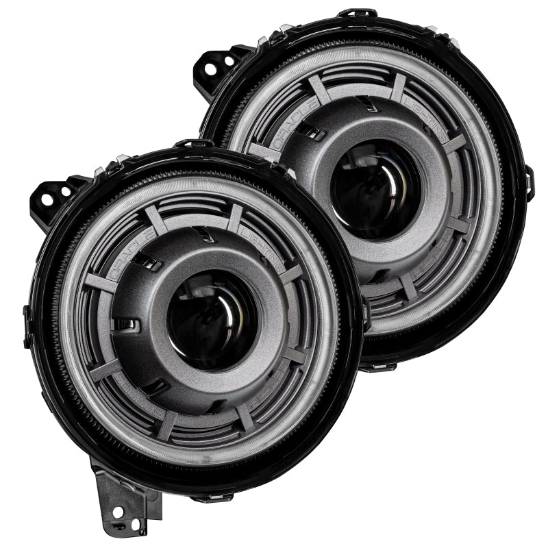 ORACLE Lighting Oracle Jeep Wrangler JL Oculus Bi-LED Projector Headlights- Graphite Metallic - 5500K