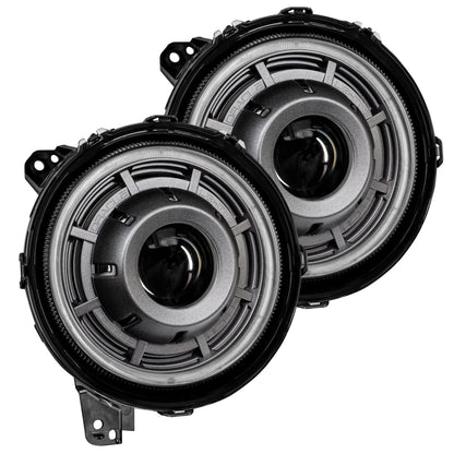 ORACLE Lighting Oracle Jeep Wrangler JL Oculus Bi-LED Projector Headlights- Graphite Metallic - 5500K