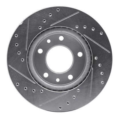 R1 Concepts R1 02-02 Kia SEDONA Front Right Drilled & Slotted Silver Brake Rotor