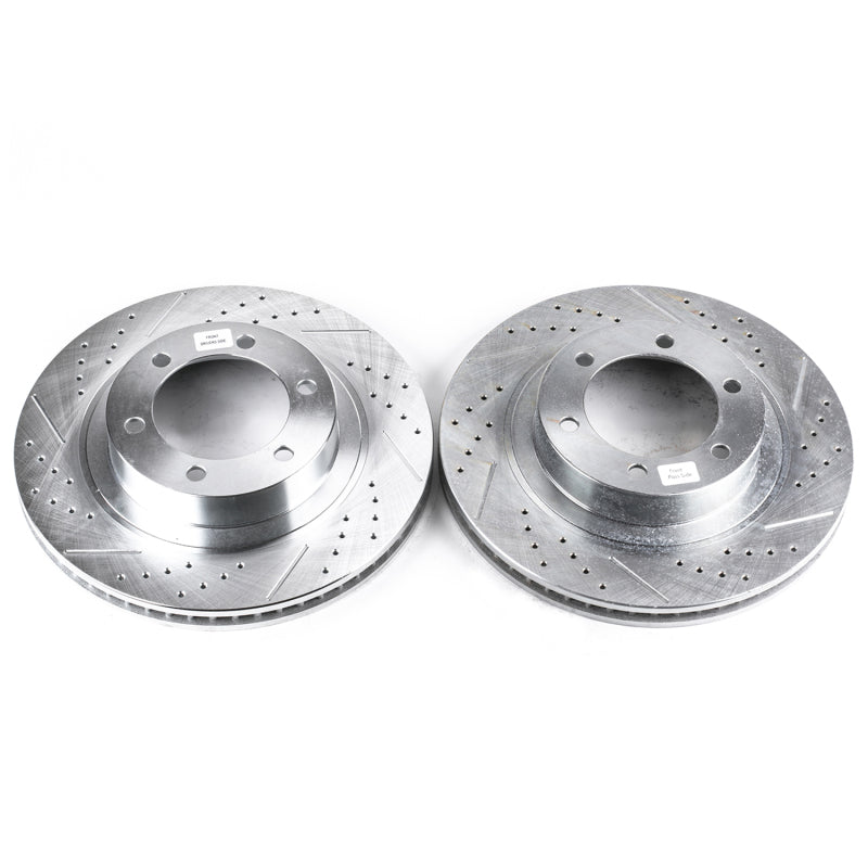 PowerStop Power Stop 03-09 Lexus GX470 Front Evolution Drilled & Slotted Rotors - Pair