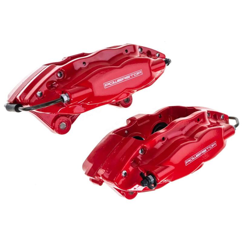PowerStop Power Stop 09-15 Cadillac CTS Rear Red Caliper - Pair w/o Bracket