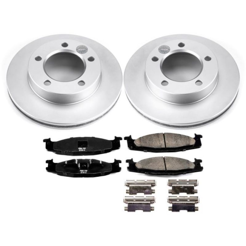 PowerStop Power Stop 94-96 Ford Bronco Front Z17 Evolution Geomet Coated Brake Kit