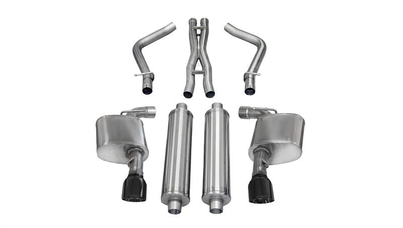 CORSA Performance Corsa 2012-2013 Dodge Charger SRT-8 6.4L V8 Black Sport Cat-Back Exhaust