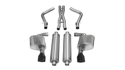 CORSA Performance Corsa 2012-2013 Dodge Charger SRT-8 6.4L V8 Black Sport Cat-Back Exhaust