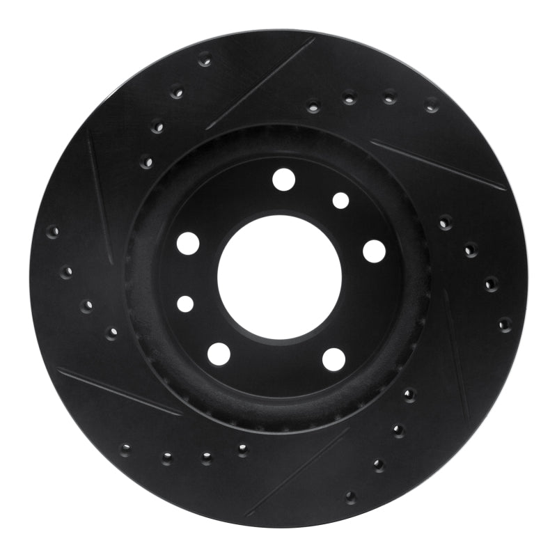 R1 Concepts R1 02-02 Kia Sedona Front Right Drilled & Slotted Black Brake Rotor